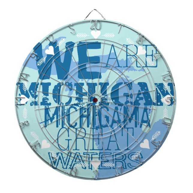 Tribal Michigan Michigama Underbar Vatten norr upp Darttavla (Framsidan)