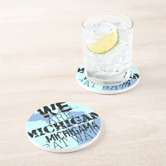 Tribal Michigan Michigama Underbar Vatten norr upp Underlägg Sandsten (Sidan)