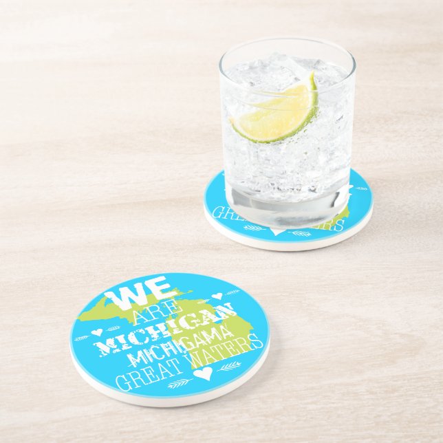 Tribal Michigan Michigama Underbar Vatten norr upp Underlägg Sandsten (Sidan)