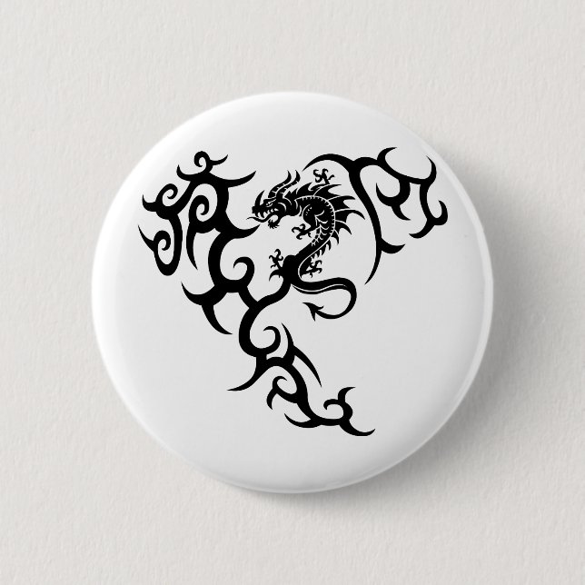 Tribal mit Drache Knapp (Framsida)