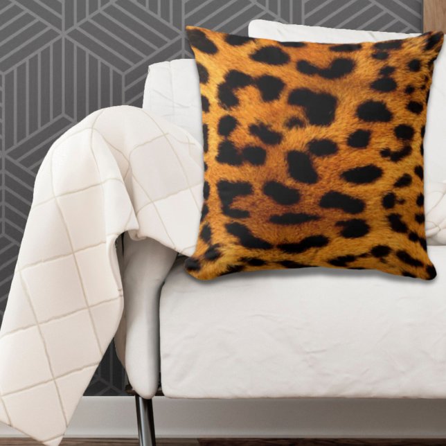 Tribal mode onista safari animal leopard print kudde (tribal fashionista safari animal leopard print throw pillow)