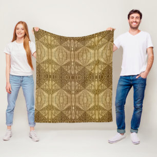 Tribal Mönster Fleecefilt