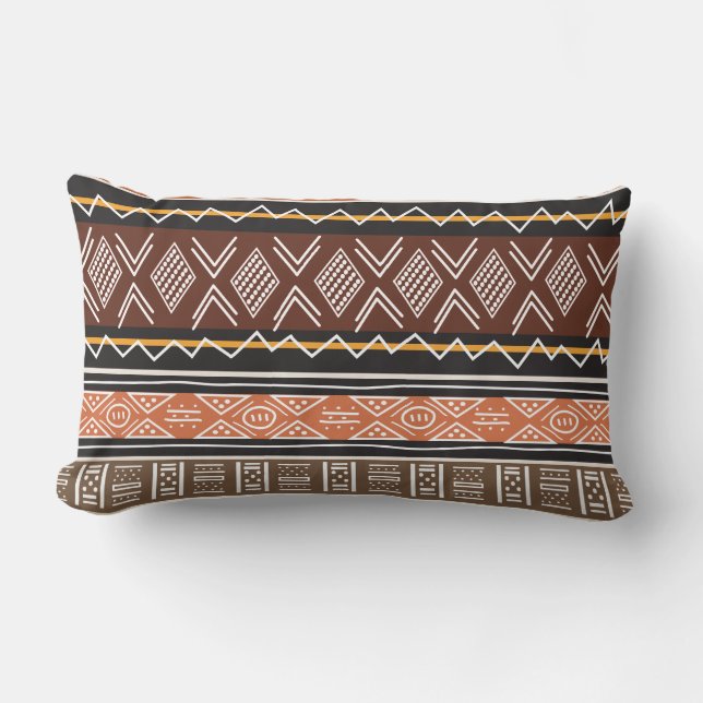 Tribal Mönster Mix Pillow Lumbarkudde (Framsida)