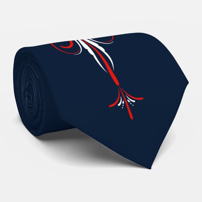 Tribal Mönster Necktie Slips (Rullad)