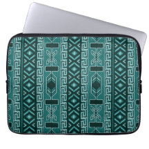 Tribal Mönster Teal and Black
