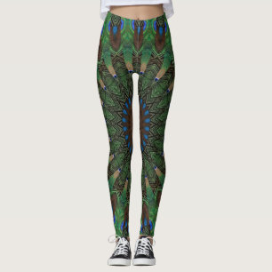 Tribal Mönster Yoga Gym Running Exercise Leggings