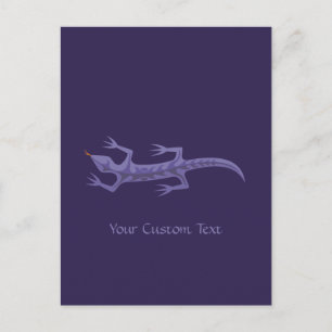 Tribal ödla Mauve Vykort