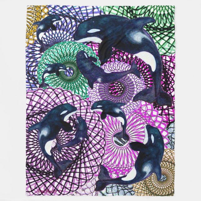 Tribal Orca Fleecefilt (Framsidan)