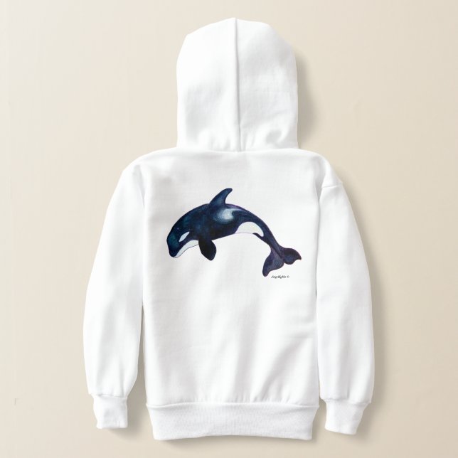 Tribal Orca T Shirt (Laydown Baksida)