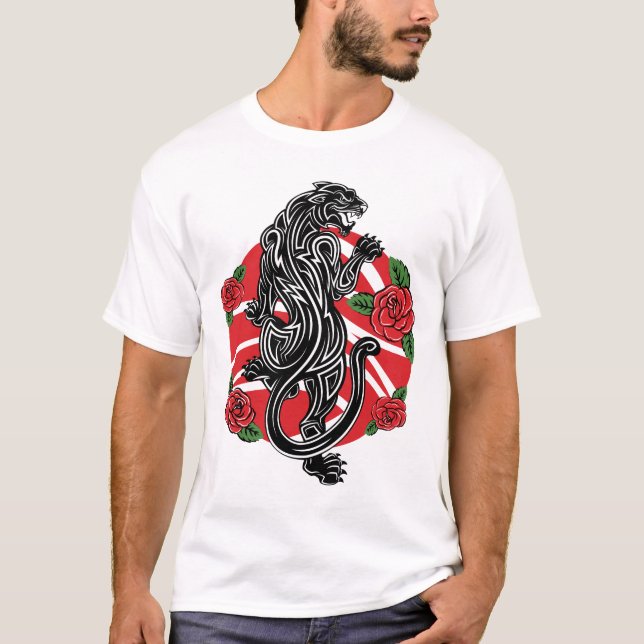 Tribal Panther med Ro T Shirt (Framsida)