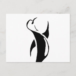 Tribal Penguin Vykort