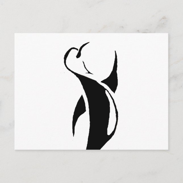 Tribal Penguin Vykort (Framsida)