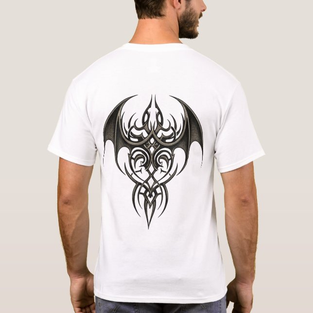 Tribal Phoenix Wings T Shirt (Baksida)