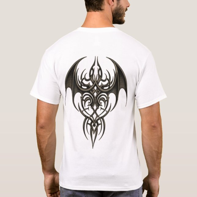 Tribal Phoenix Wings T Shirt (Baksida)