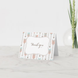 Tribal-pilar Baby Shower Tack för ditt kort