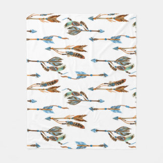 Tribal-pilar: illustration av vattenfärgens vintag fleecefilt