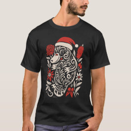 Tribal Platypus Christmas – Tattoo-Inspired T Shirt