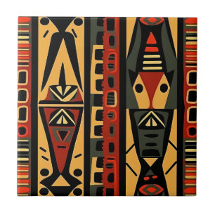 Tribal Print Art Tile Kakelplatta