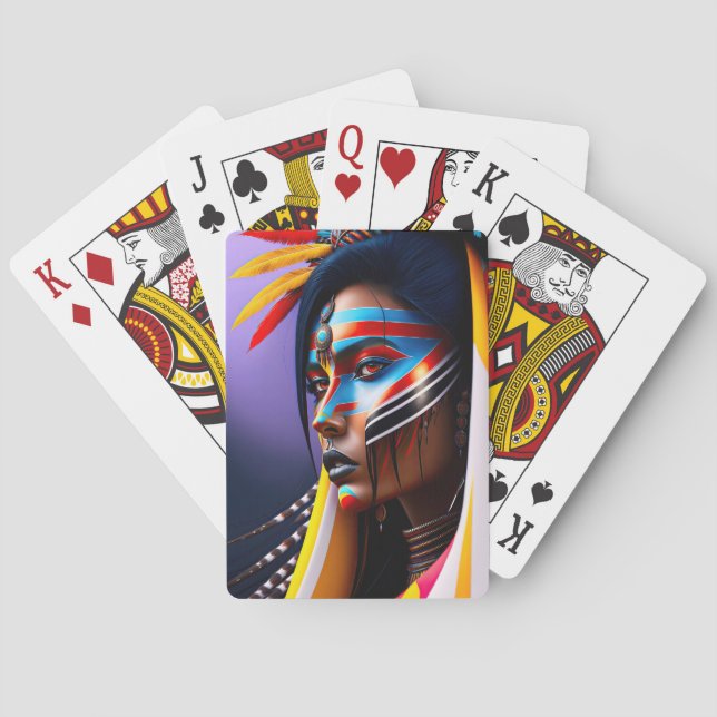Tribal Queen Casinokort (Baksidan)
