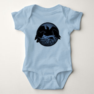 Tribal Raven Baby Topp Creeper Baby Raven Kroppsst Tee Shirt