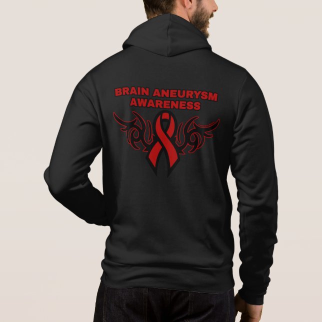 Tribal Ribbon..Brain Aneurysm T Shirt (Baksida)