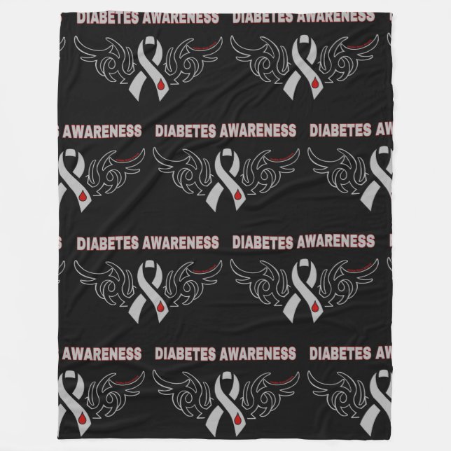 Tribal Ribbon ...Diabetes Fleecefilt (Framsidan)