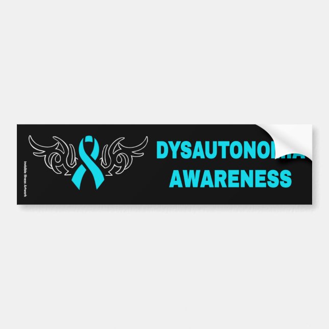 Tribal Ribbon ...Dysautonomia Bildekal (Framsidan)