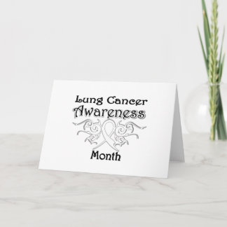 Tribal Ribbon - Lung Cancer Awareness Month Kort