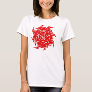 Tribal Ro i Red and White Tanktop T-shirt