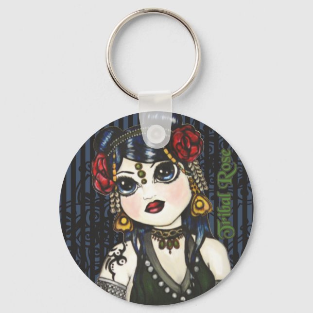 Tribal Ro Tribal Belly Dancer Nyckelring (Framsida)