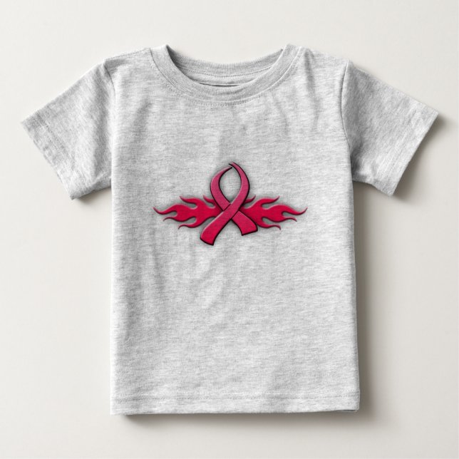 Tribal Rosa Ribbon Tee Shirt (Framsida)