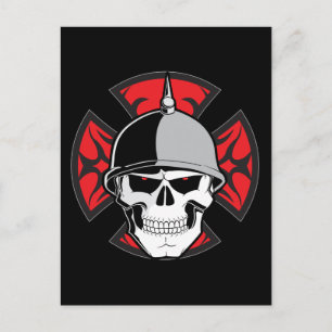Tribal Round Kor Skull Vykort