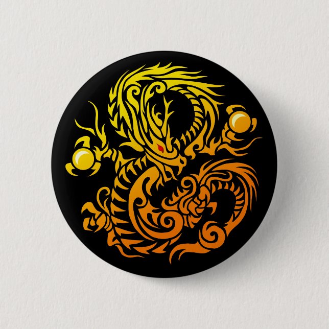 tribal ryuu gold knapp (Framsida)