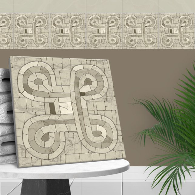 Tribal Sand Mosaic Art Kakelplatta (Skapare uppladdad)