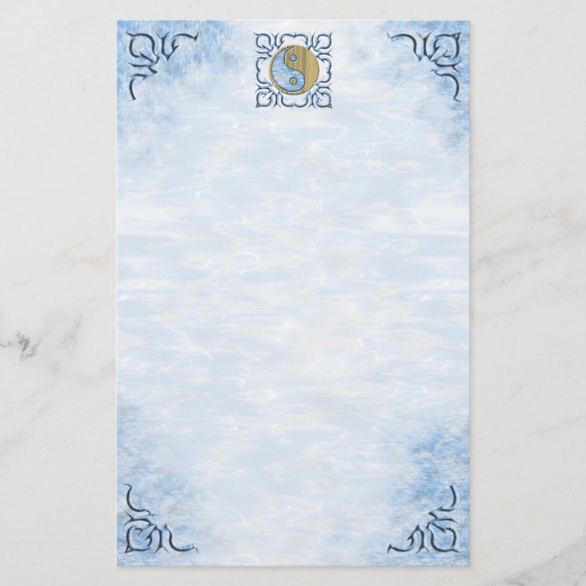 Tribal Sand & Vatten Yin Yang Brevpapper (Framsida)