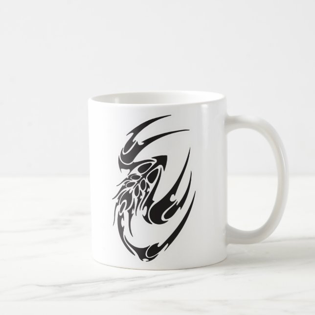 Tribal Scorpion Tattoo Design Kaffemugg (Höger)