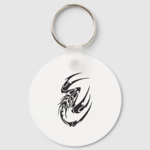 Tribal Scorpion Tattoo Design Nyckelring