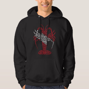 Tribal Scuba Flagga Spiny Lobster Hoodie