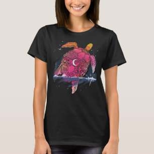 Tribal Sea Crescent Måne Ocean Animal Maori Turtle T Shirt