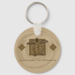 Tribal Sea Turtle Nyckelring