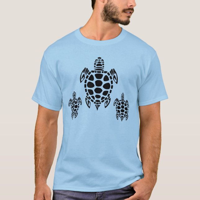 Tribal Sea Turtle T-shirt (Framsida)