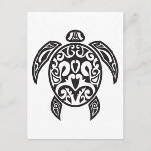 Tribal Sea Turtle Vykort