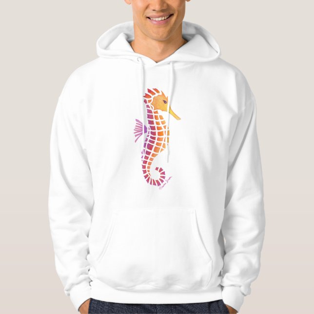 Tribal Seahorse Hoodie (Framsida)