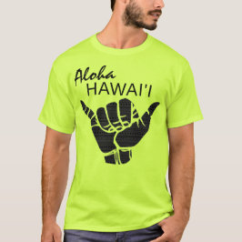 TRIBAL SHAKA (HANG LOOSE) - ALOHA HAWAII Blk T Shirt