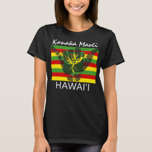 TRIBAL SHAKA (HANG LOOSE) Kānaka Maoli HI FLAGGA B T Shirt