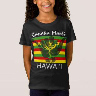 TRIBAL SHAKA (HANG LOOSE) Kānaka Maoli HI FLAGGA B T Shirt