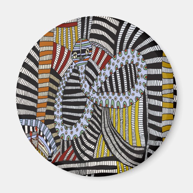 Tribal Shaman Serpent Ritual Magnet (Framsidan)