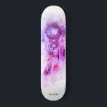 *~* Tribal Shamanic Helig Dream Catcher Shaman Mini Skateboard Bräda 18,5 Cm<br><div class="desc">* Western BOHO American Watercolor Abstrakt Dream Catcher Journey med vackra Feathers som en Shamanic-symbol för en Native American Andlig Healer eller BOHEMIAM-design. *** färg är en stark MAGENTA för LILA och ROSA hos LAVENDER. Det finns utrymme för Social Media-information. Denna spritbaserade, esoteriska populära boho kreativ abstrakt modern drömmare och...</div>