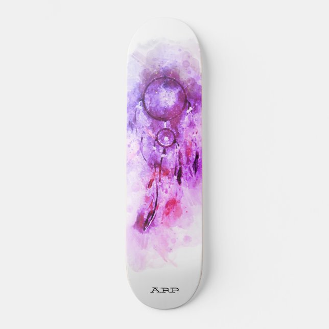 *~* Tribal Shamanic Helig Dream Catcher Shaman Mini Skateboard Bräda 18,5 Cm (Framsida)
