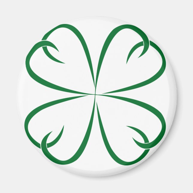 Tribal Shamrock Refrigerator Magnet (Framsidan)